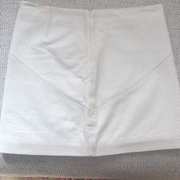 Townsen 100% real leather mini skirt - soft white - Picture 6 of 6